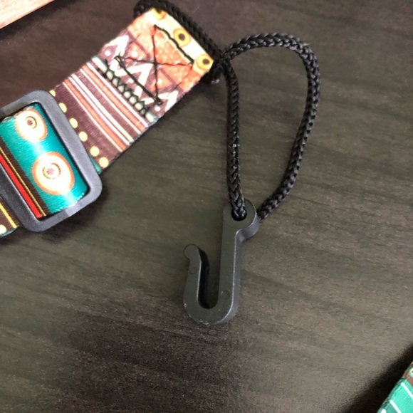 Lanyard (Green-Orange) Chevron Multicolored beautiful with Hook For ID or Keys - Picture 7 of 7